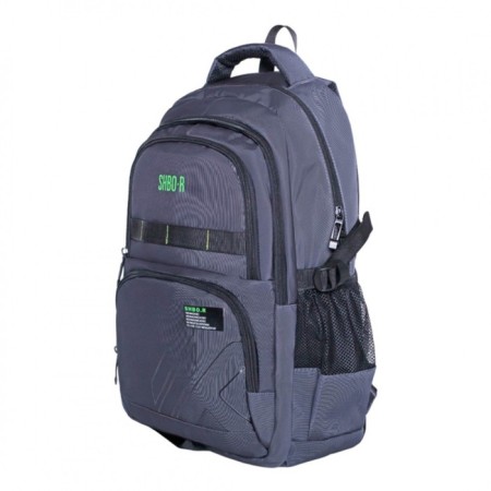 Youth backpack 48 x 32 x 18 cm, ergonomic back, Merlin, XS9233 Gray-3