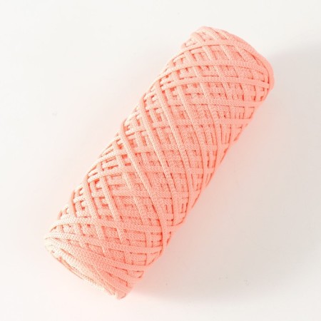 Knitting cord 100% polyester, width 3 mm 100m (pink)-1