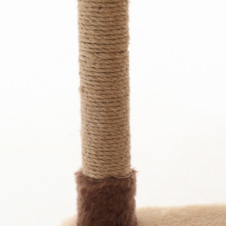 Complex for cats with a claw, corner, collapsible, 60 x 60 x 92 cm, beige-6