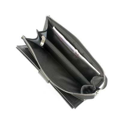 Wallet, magnet, 18 pockets, 1 department for trifles, n/k black fleet-3