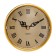 Quartz clock, d-10.5 cm, smooth move, gold