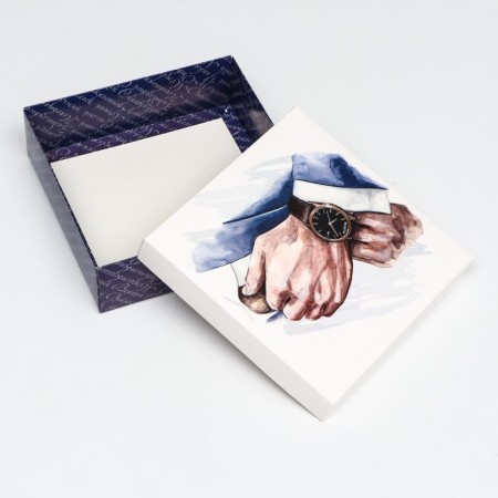 Folding box, "brutal gift" 20 x 20 x 6 cm-3