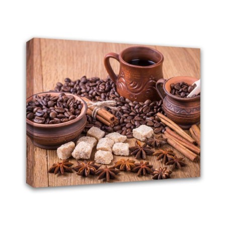Picture on the subframe "Coffee with spices" 40*50 cm-1