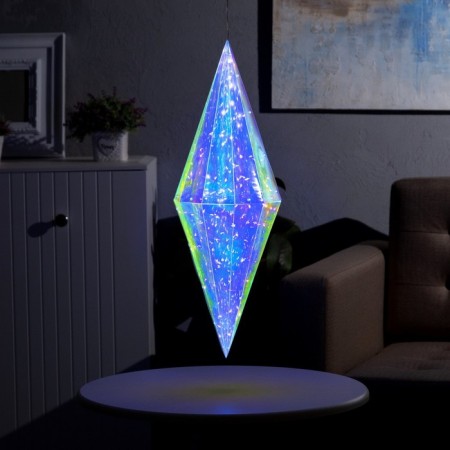 LED figure "Crystal" 18 × 60 × 18 cm, plastic, 220 V, glow of white