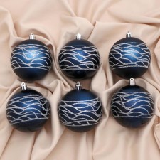 Set of balls plastic D-8 cm, 6 pcs 