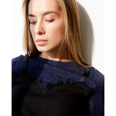 Women's dress KAFTAN, Rr. 40-42, Indigo/Black-4