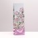 Package package packing, two -layer, "peonies", pink, 8 x 5 x 24 cm
