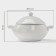 Porcelain Fantasis Magistro "Blanche", 600 ml, 20.5 × 15 cm, white color
