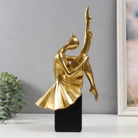 Polystone souvenir "Ballerina with a leg extended upward" 19x13x38 cm