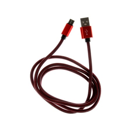 Windigo, Type -C - USB, 2.1 a, nylon braid, 1 meter, red-2