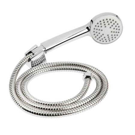 Accoona A6366G bathtub, with shower set, silumin, white color-6