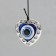Wind music metal, plastic "Hearts from the evil eye" 5 tubes, eyes 60 cm