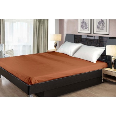 Primvelle sheet, size 150x260 cm, Terracotta color-1
