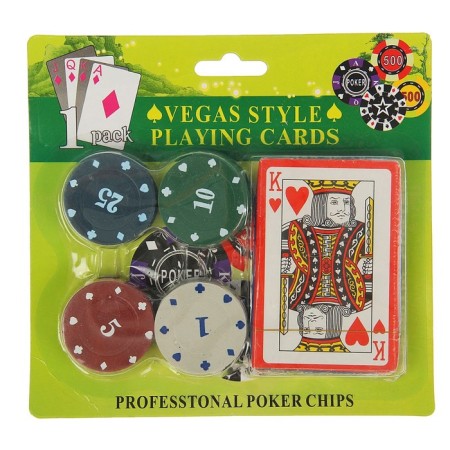 Poker, set for the game (maps 54 pcs, chips 24 pcs with denomination)-2