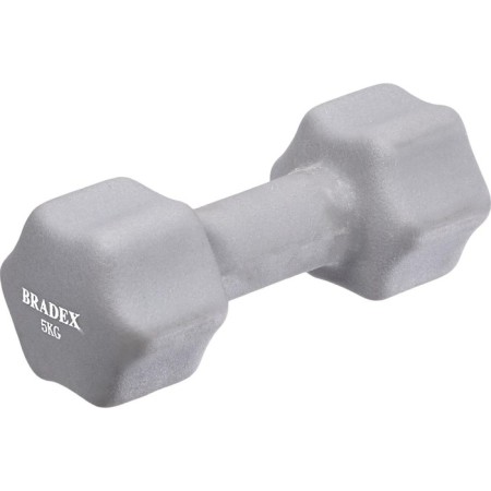 Neoprene dumbbells Bradex SF 0545, gray, 5 kg