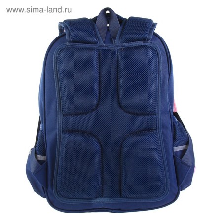 School backpack Bruno VisConti, 40 x 30 x 16 cm, ergonomic back, Dolce vita, blue-5
