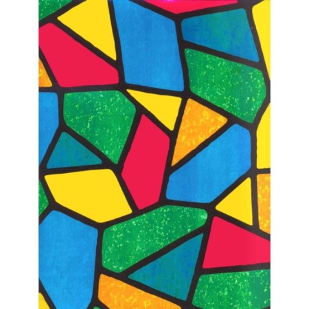 Self -adhesive film "Color Decor" 9047, stained glass geometry large 0.45x8 m