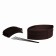 Plastic flowerbed, 15 × 540 cm, 18 sections, dark brown, “designer”