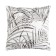 Decorative pillowcase 40x40 cm, tropics, gray color, 100% cotton