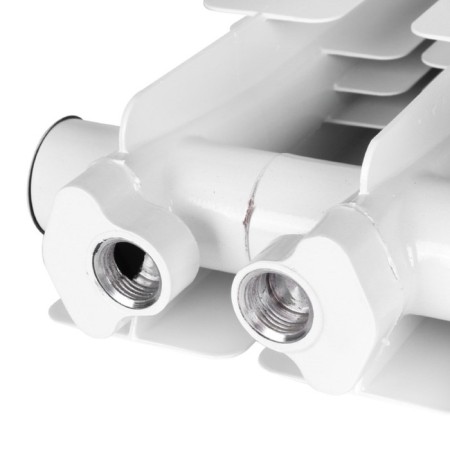 Aluminum radiator Stout Bravo, 500 x 80 mm, 6 sections, lower right connection-6