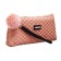Penal is soft, 1 compartment, 80 x 210 x 35 mm, voluminous, Devente, Classic, fantle leather, with a handle, pink
