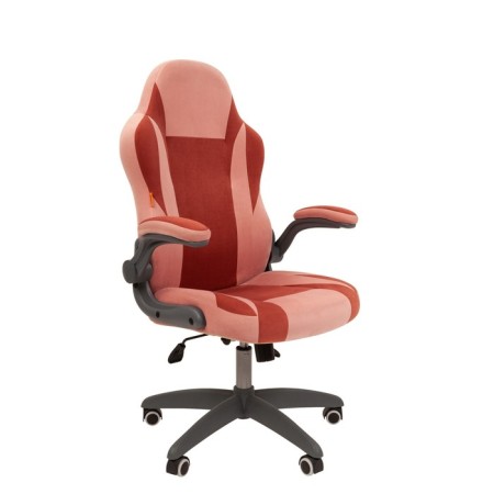 Game chair "Chairman Game" 55 T26/t28 n velor, pink/burgundy