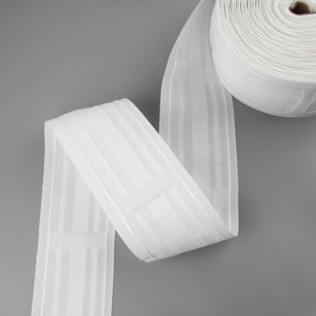 Curtain tape, matte, 8.5 cm, 25 ± 1 m, white color-3
