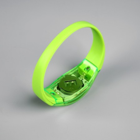 Green LED bracelet, CR2016x2 batteries, Green glow-5