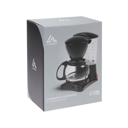 Coffee machine Luazon LKM-651, drip, 650 W, 0.6 l, black-7