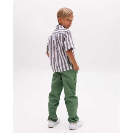 Minaku boy: Cotton Collection, brown/white color, height 98 cm-3