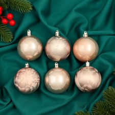 Set of balls plastic D-5.5 cm, 6 pcs 