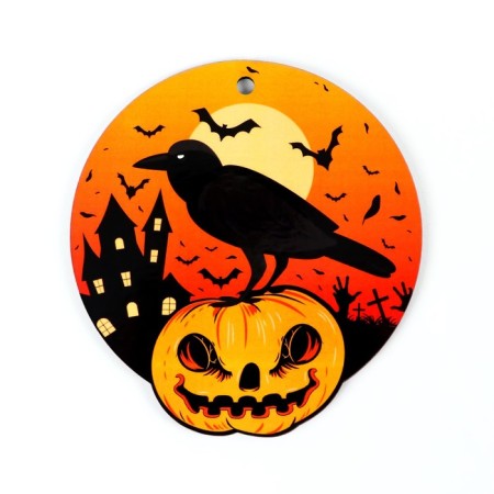 Nast -wall decor, sign, decoration on Halloween "Raven".-1