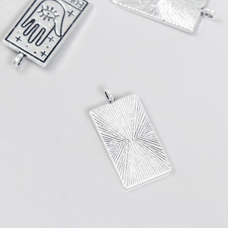 Decor for creativity Metal "Token - Luck" silver 2.5x1.4 cm-1