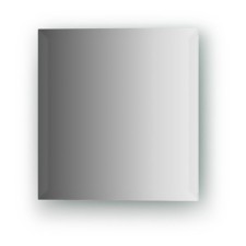 Mirror tiles with fake 15 mm, square 25 x 25 cm, silver EvoForm