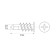 Dowel "Zubble" Driva, for drywall, with a drill, with a self -tapping screw, nylon, 4 pcs