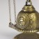 Bell-hong metal "Buddha" d = 4.8 cm 11.2x9.5x9.5 cm