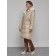 Coat insulated winter female, size 50, beige color