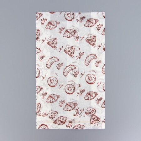 Paper package with a pattern "Baking", fat -resistant, white 24 x 14 cm-2