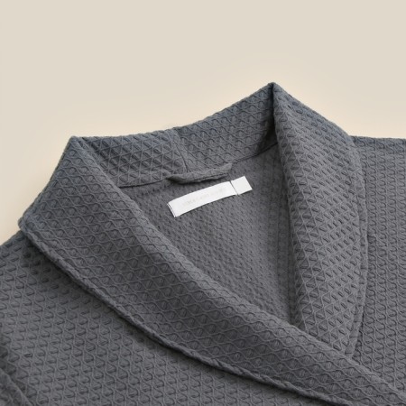 WAFEL Women's bathrobe SL Home: Waffle "Grig Sandre", size S, 100% cotton, 320 g/m2-9