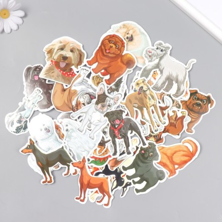 Stickers for "Dog" Creativity Set 50 pcs 4x8 cm