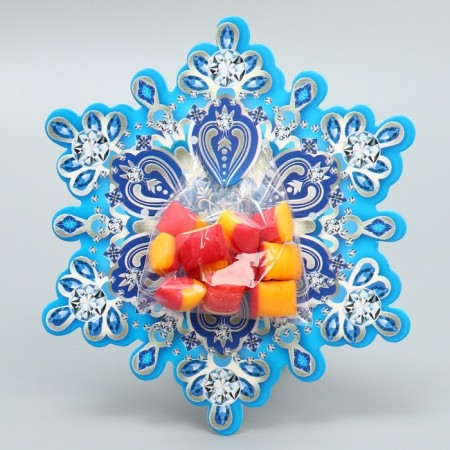 Package for sweets "Snowflake", 11 x 6 cm, New Year-1
