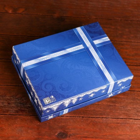 Gift box "Blue Gift", 23.5 x 6.5 x 18.7 cm-2