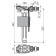 Access mechanism Alcadrain A150-1/2 ", with lateral eyeliner for ceramic tanks