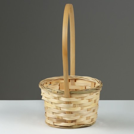 Wicker basket, d17 x 9 x 30 cm, bamboo-2
