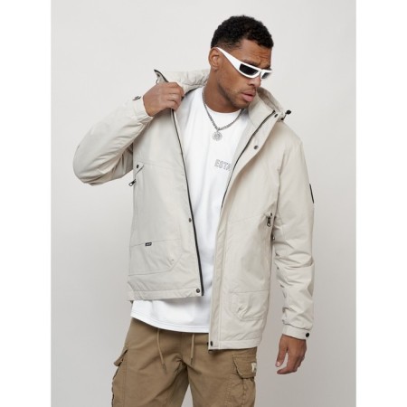 Male spring jacket, size 56, light gray color-9