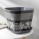 Pot with the pallet "Listopad", 9.8 l, the color is dark gray
