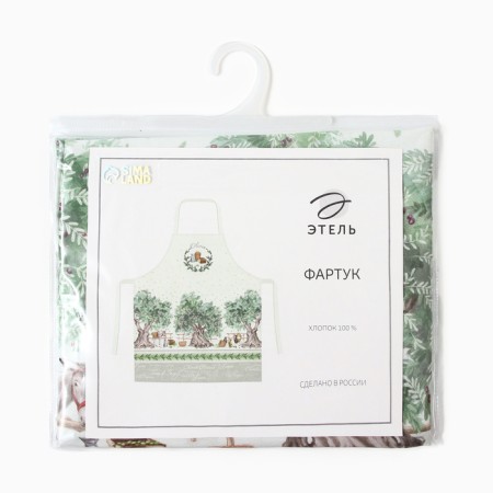 Apron "Ethel: Olivia" 70x60 cm, 100% cotton, sarzha 190 g/m²-7