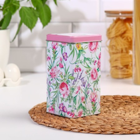 Bank for bulk products "Provence Spring", 1.2 l, h = 16.5 cm-1