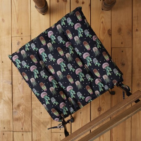 Сидушка на стул Этель Succulents 42х42см, 100% хлопок, 190 г/м2-4