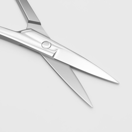 Scissors manicure, straight, narrow, 10.5 cm, silver color-2